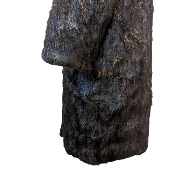 VINTAGE brown mink fur coat ***No size tag ** - Picture 13 of 16